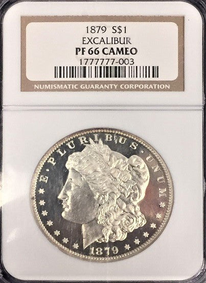 1879 Morgan Silver $1.00  Excaiber Collection NGC PF 66 CAMEO