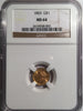 1853 Gold Liberty $1, Type 1 NGC MS 64
