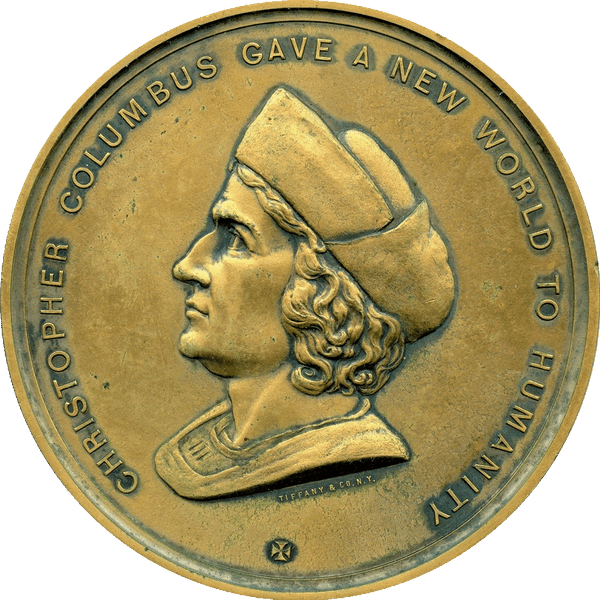 Undated (1893) Christopher Columbus 400th Anniversary of Discovery Medal