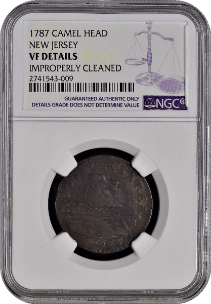 1787 Camel Head. New Jersey NGC VF Details