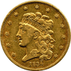 1834 Plain 4 Classic Head, No Motto XF/AU