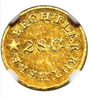 (1837-42) C.Bechtler G$1 NGC MS62 (28G, N REVERSED)