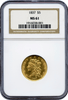 1837 $5.00 Classic Head NGC MS61
