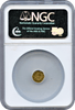 1853 California Gold Token. Arms of California NGC MS64 Octagonal