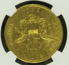 1854 $20 Kellogg & Co. Territorial Gold. Double Eagle. NGC AU Details