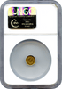 1854 California Fractional 25c BG-224 Round Liberty NGC MS64