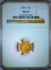 1855 Type II G$1.00 PCGS AU55 Gold Dollar