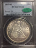 1859-O  $1 Seated Liberty. Silver "white" PCGS MS62CAC