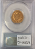 1859 $3.00 Gold Indian Princess PCGS AU58 Three Dollar