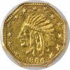 1860 California Series. Harts Coins of the West. Octagonal 25c  NGC MS66
