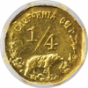 1860 California Series. Harts Coins of the West. Octagonal 25c  NGC MS66