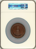 1860 Julian MT-23, AE 59mm  Mint Cabinet Medal NGC MS62