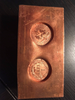 1861 Confederate Cent Restrike Impressions in a Copper Block
