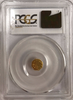 1870 Cal Gold 25c BG-759 Large Head Octagonal Liberty Single Bun PCGS MS63