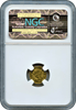 1870 Cal Gold $1 BG-1203 Round Liberty  NGC MS61