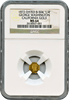 1872 California Gold Charm Baker-504 25c George Washington Head  NGC MS64