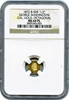 1872 California Gold Charm. Baker-505 50c George Washington NGC MS64PL   RARITY 8