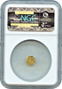 1872 Cal Gold Charm Baker 504 NGC MS65