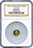 1874/3 Cal Gold 50c BG-945 Octagonal Large Head Indian NGC MS64 ProofLike