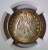 1875-CC SEATED LIBERTY QUARTER NGC MS 65+ CAC