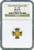 1875 California Fractional 50c Round Indian BG-1058 NGC MS64ProofLike