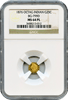 1876 Cal Gold 25c BG-799D Octagonal Large Head Indian NGC MS64PL