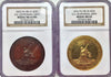 1876 U.S. Centennial Exposition SET HK-22 NGC MS62 & HK-21 NGC MS64BN