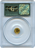1880/76 Califoria Fractional 25c Round Indian BG-885 OLD GREEN HOLDER PCGS MS64  "Proof Like" "C. Mohrig S.F."
