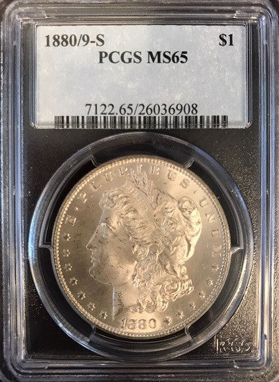 1880/9-S Morgan Silver $1.00 PCGS MS 65