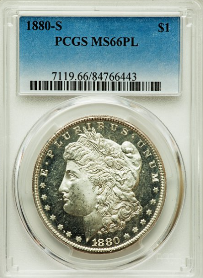 1880-S $1.00 PCGS MS66PL
