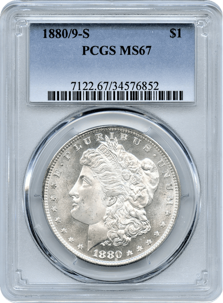 1880/9-S Morgan Silver $1.00 PCGS MS67