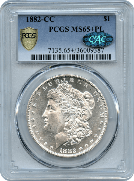 1882-CC Morgan Silver $1 PCGS MS65+ PL