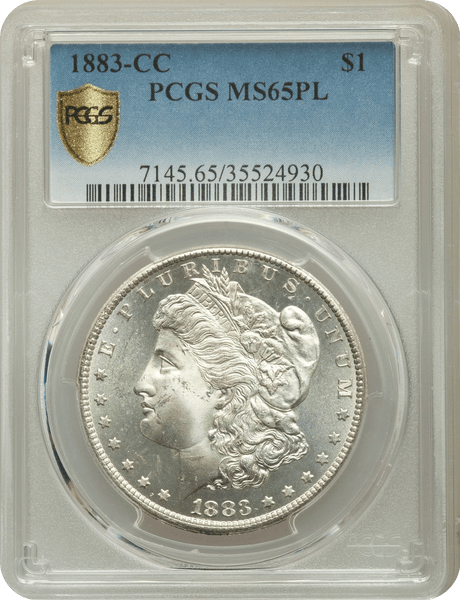 1883-CC Morgan Silver Dollar PCGS MS65 ProofLike