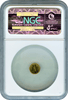 1884 Arms of California Gold Charm NGC MS64 "Herman Brand S.F. Pop 1 this size"