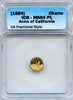 1884 Cal Gold Charm Arms of California ICG MS64PL