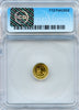 1884 Cal Gold Charm Arms of California ICG MS64PL