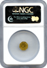1884 California Gold Charm Eureka Sitting - Octagonal NGC MS64