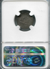 1885 10c NGC MS62 Overstruck With The Reverse of The Henry Hudson Dollar (HK-372) On One Side Of The Dime, and The Reverse of Thet Fulton Dollar (HK-376) on The Other Side of The Dime
