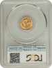 1889 Gold $1 Large Head Indian Princess PCGS MS66 "Lustrous"