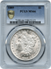 1889 Morgan Silver $1 PCGS MS66 "Blast White Lustrous Stunner"