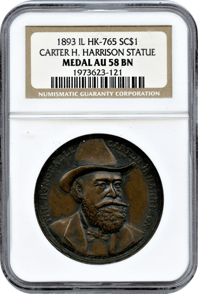 1893 HK-765 SC$1 Carter H. Harrison Statue NGC AU58BN