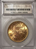 1898/1896 "Double Date" $20.00 Gold Liberty  SEGS MS60  "Highly Lustrous and Reflective" "Rarity 5"