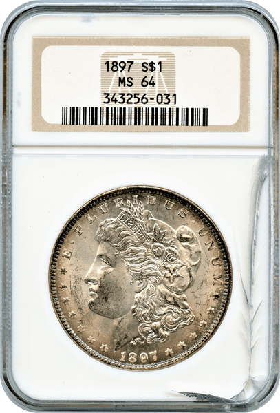 1897 Morgan Silver $1.00 NGC MS64