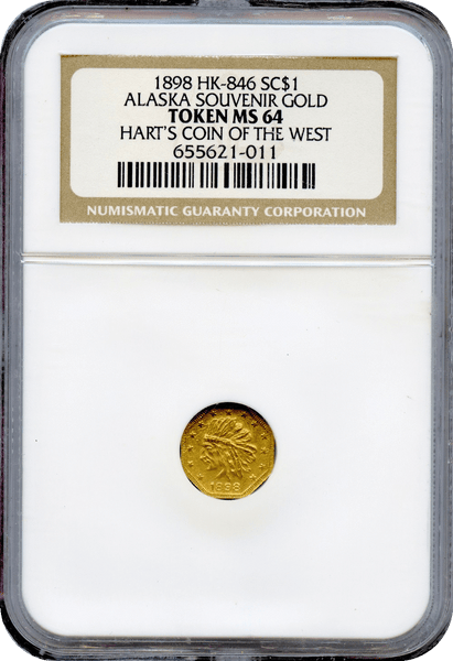 1898 HK-846 SC$1 Alaska Pinch NGC MS64