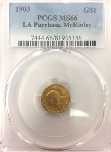 1903 Mckinley GOLD $1  PCGS MS66