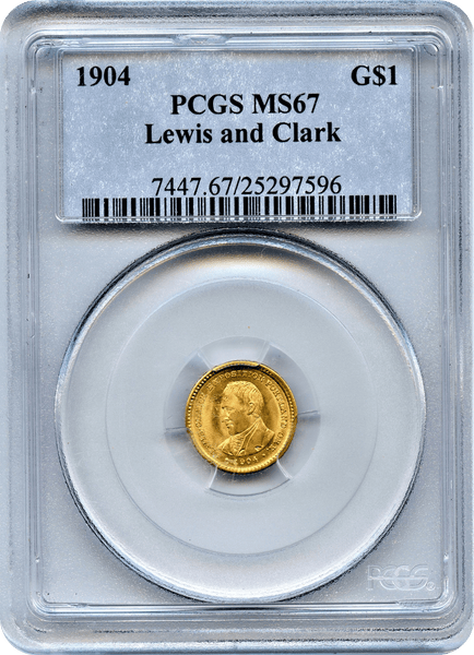1904 Lewis and Clark Exposition Gold $1 PCGS MS67