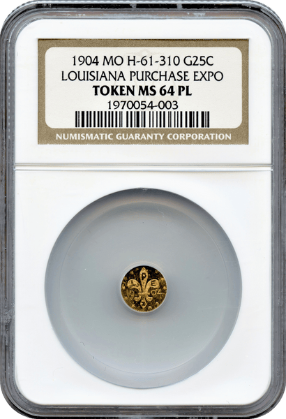 1904 H-61-310 25c Louisiana Purchase Expo NGC MS64 PL