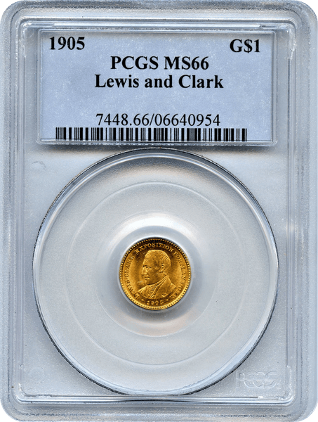 1905 Lewis and Clark Exposition Gold $1 PCGS MS66