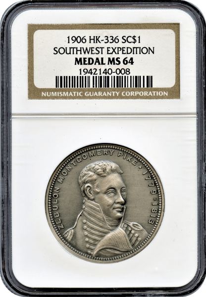 1906 Pike's Peak Centennial, HK-336 Southwest Expedition NGC MS64