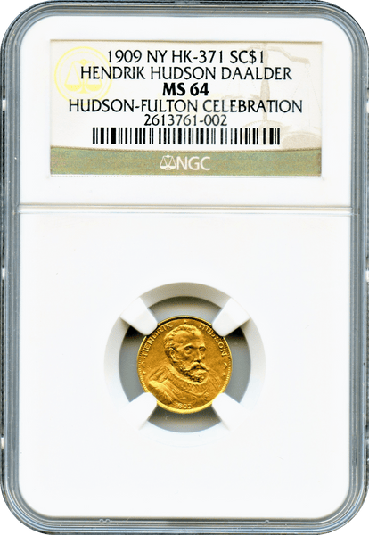 1909 Henry Hudson Daalder Gold HK-371 Silver HK,372, Bronze  HK-373, Alum HK-374